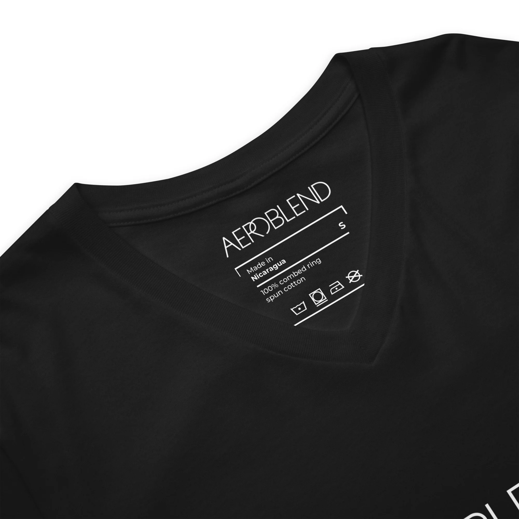 Aeroblend Signature V-Neck Tee | Black - Image 3